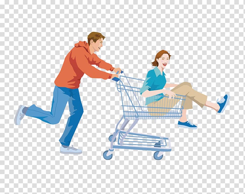Shopping cart Illustration, Shopping for men and women transparent background PNG clipart