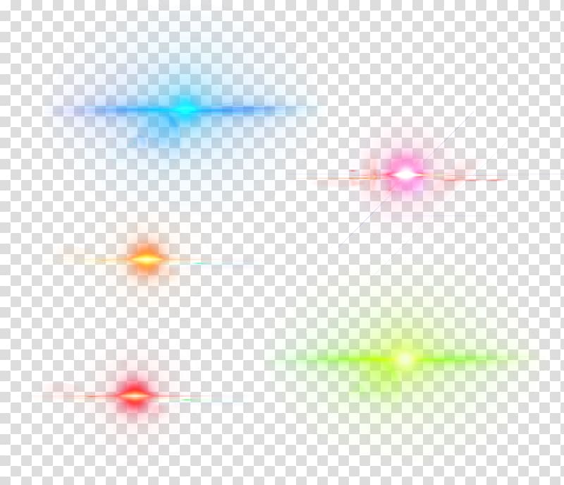 blue, pink, green, orange, and red lights illustration, Lens flare Rendering, flare transparent background PNG clipart