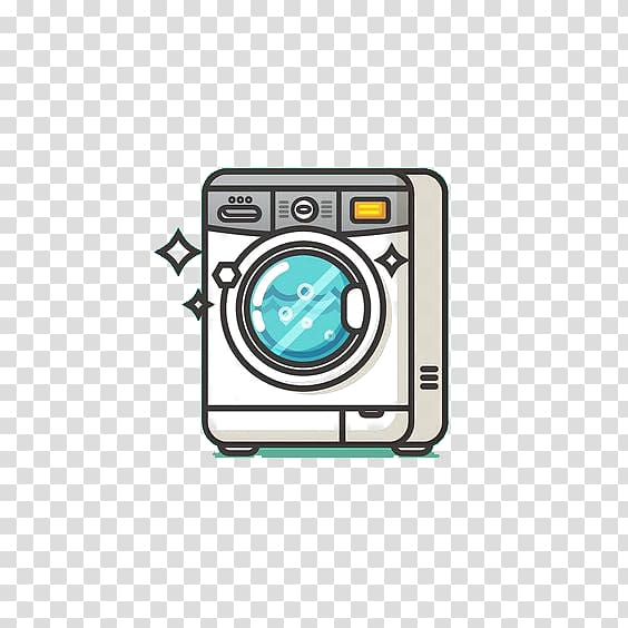 Washing machine Towel Cartoon, Cartoon washing machine transparent background PNG clipart