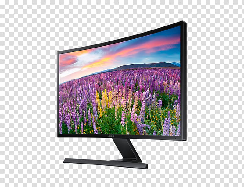 Computer Monitors LED-backlit LCD Samsung Curved screen Quantum dot display, samsung transparent background PNG clipart