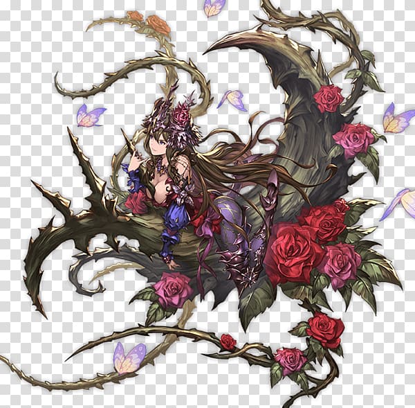 Granblue Fantasy Shadowverse Street Fighter V Rage of Bahamut Anime, fantasy flowers transparent background PNG clipart