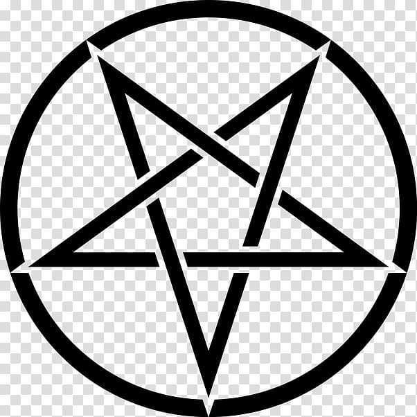 Pentagram Church of Satan Pentacle Sigil of Baphomet Satanism, symbol transparent background PNG clipart