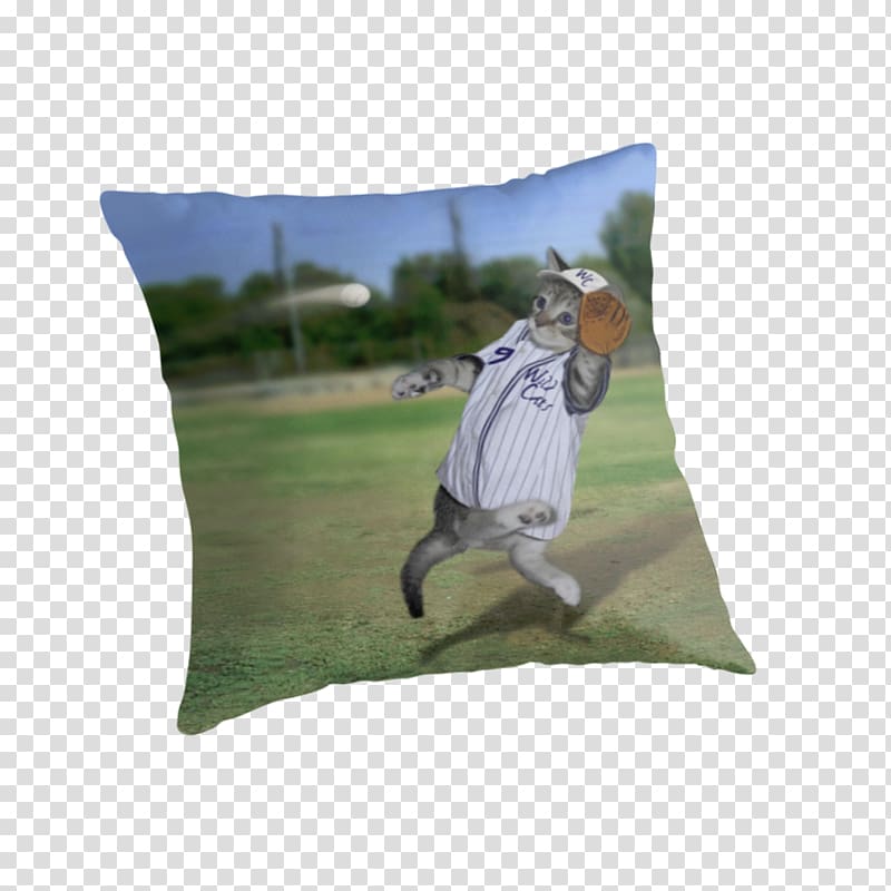 Kitten Golf Balls Catcher Baseball Pillow, Baseball catcher transparent background PNG clipart