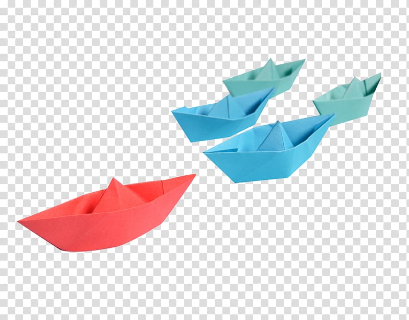 Paper Watercraft Goods, Color paper boat,Free matting transparent background PNG clipart