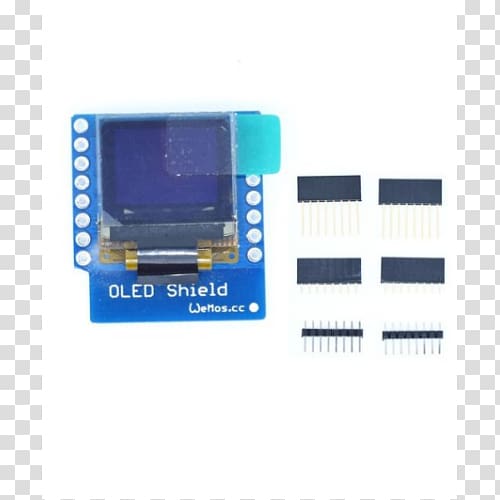 I²C NodeMCU ESP8266 OLED Arduino, Wemos D1 Mini transparent background PNG clipart