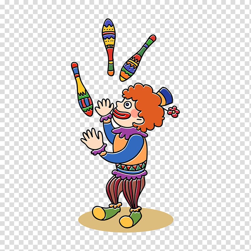 Circus Clown Juggling Euclidean , Circus clown transparent background PNG clipart
