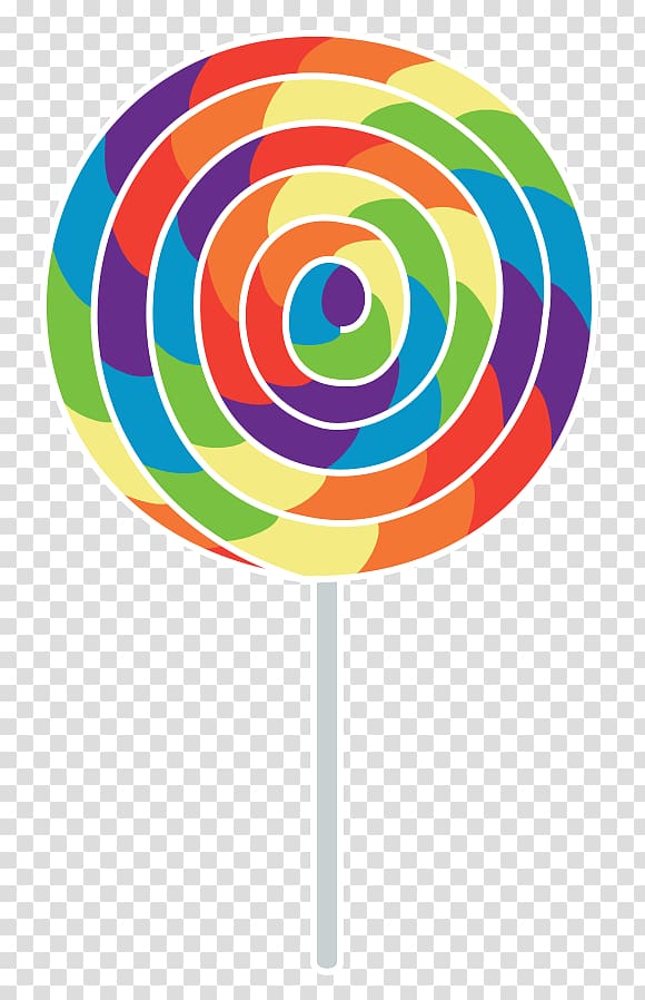 Lollipop Candy cane Gummy bear, Rainbow lollipop transparent background PNG clipart