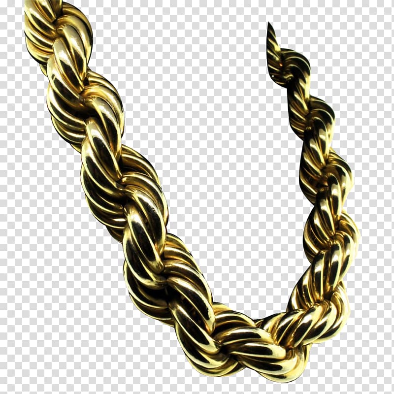 Rope chain Necklace Jewellery Gold, rope transparent background PNG clipart