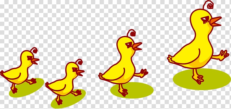 Duck Chicken Rooster, Creative ducklings transparent background PNG clipart