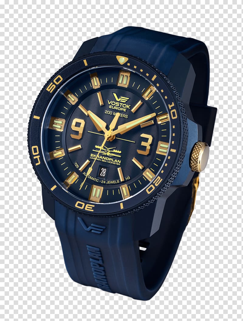 Caspian Sea Monster Baselworld Vostok Europe Vostok watches Ground effect vehicle, strap transparent background PNG clipart