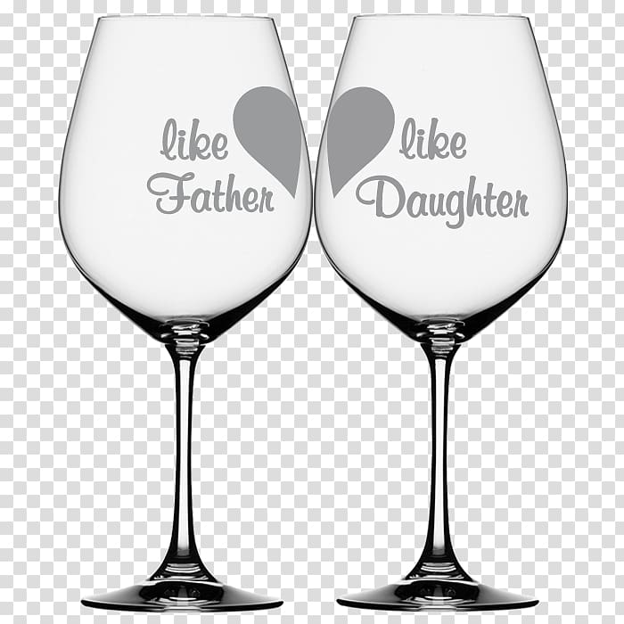 Wine glass Cocktail glass Mug, dad and daughter transparent background PNG clipart