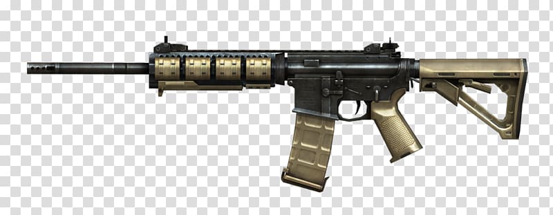 M4 carbine Airsoft Guns AR-15 style rifle Assault rifle, assault rifle transparent background PNG clipart