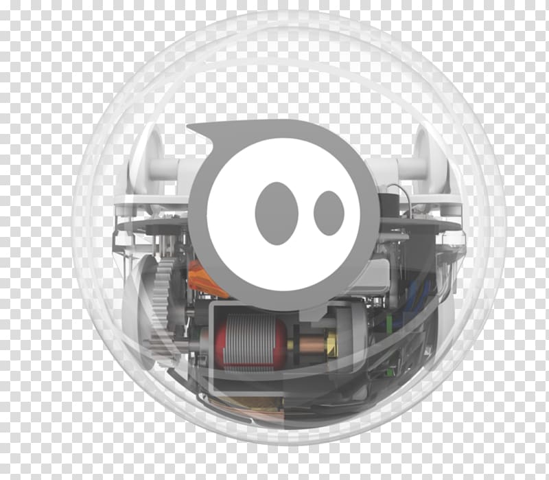 Sphero App-Enabled Robotic Ball, Sprk Edition (s003rw) BB-8 Hexnub EXO Cover for Sphero Robotic Ball 2.0 and SPRK Editions, robot transparent background PNG clipart