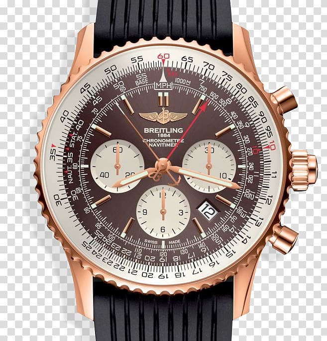 Breitling SA Double chronograph Watch Breitling Navitimer, watch transparent background PNG clipart