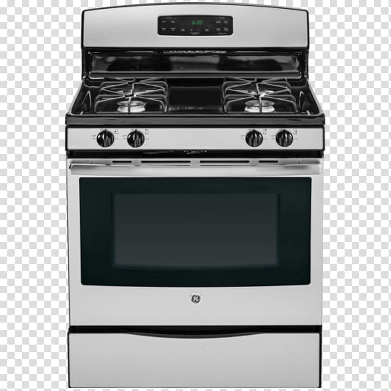 General Electric Cooking Ranges Gas stove Self-cleaning oven British thermal unit, stove transparent background PNG clipart
