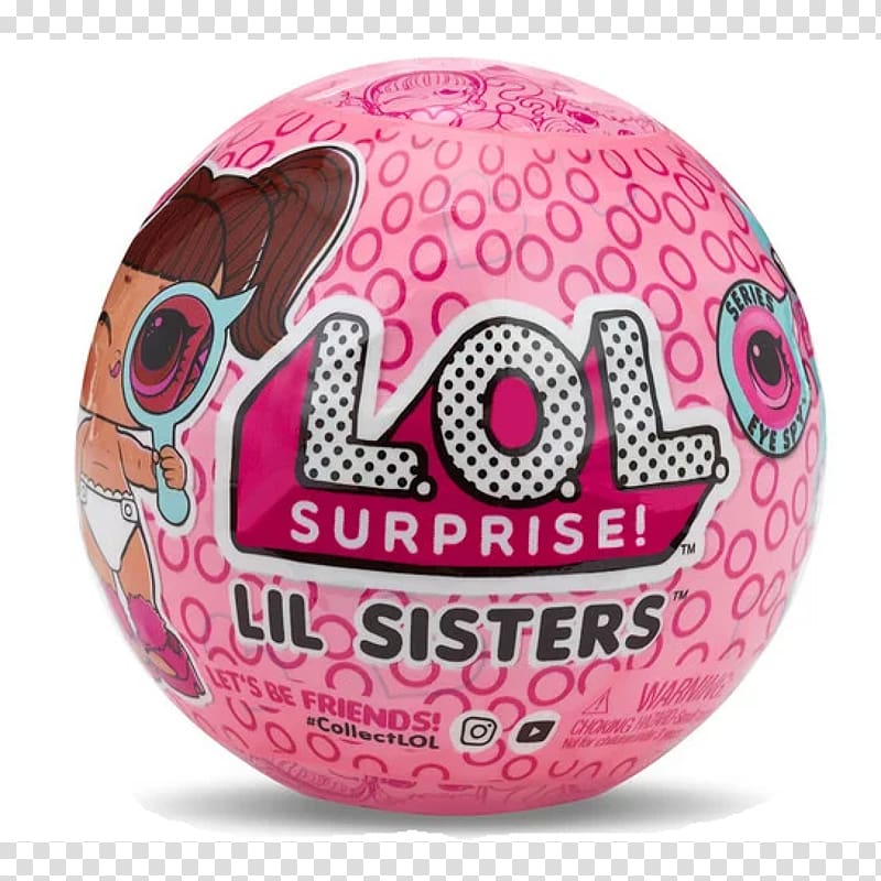 Doll Toy L.O.L. Surprise! Lil Sisters Series 3 MGA Entertainment L.O.L. Surprise! Pearl Surprise, doll transparent background PNG clipart