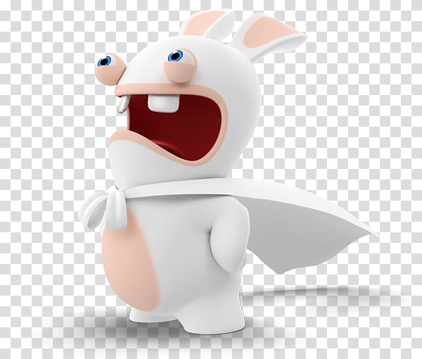 Rabbit Rayman Raving Rabbids Ubisoft Amusement park Hare, lapin cretin transparent background PNG clipart
