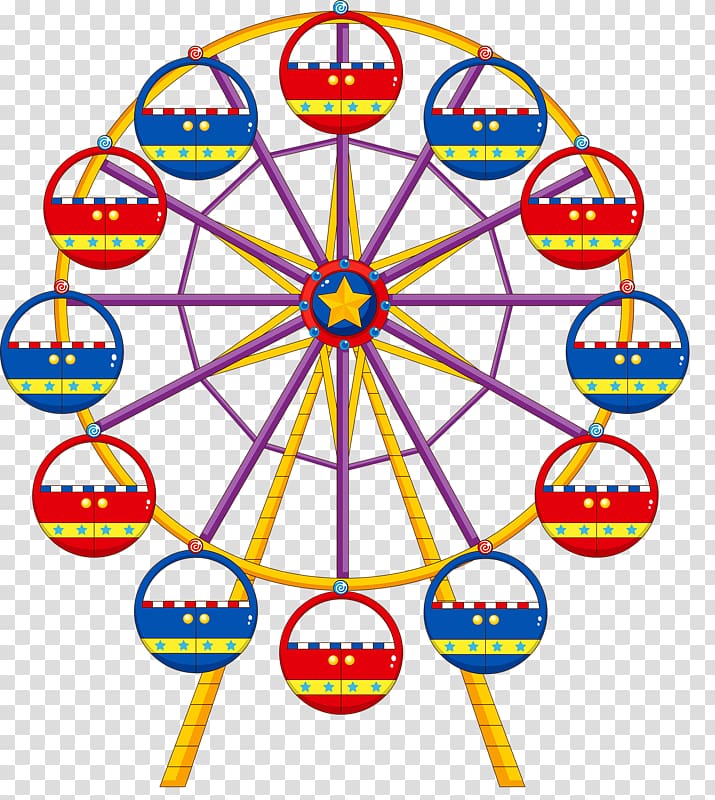 Vector illustration. Ferris wheel. Carnival. Funfair background. Circus  park. Roller coaster Stock Vector | Adobe Stock