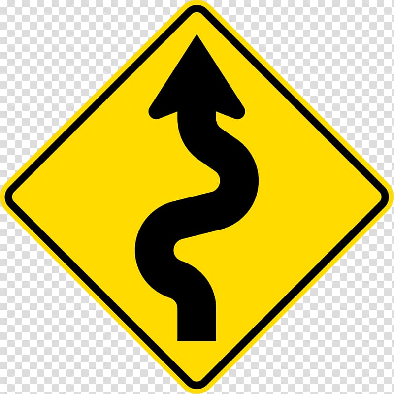 Traffic sign Road Warning sign , left arrow transparent background PNG clipart