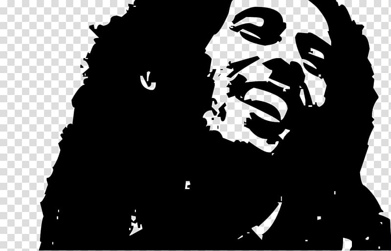 Bob Marley Stencil Art , bob marley transparent background PNG clipart