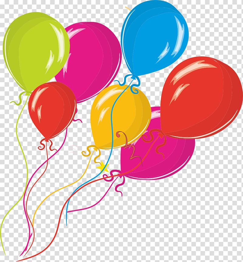 Balloon Birthday , Hand-painted balloons transparent background PNG clipart