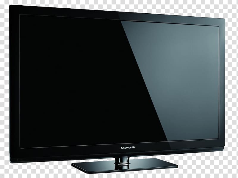 Television set LED-backlit LCD Computer monitor Output device Liquid-crystal display, Hanging LCD TV transparent background PNG clipart