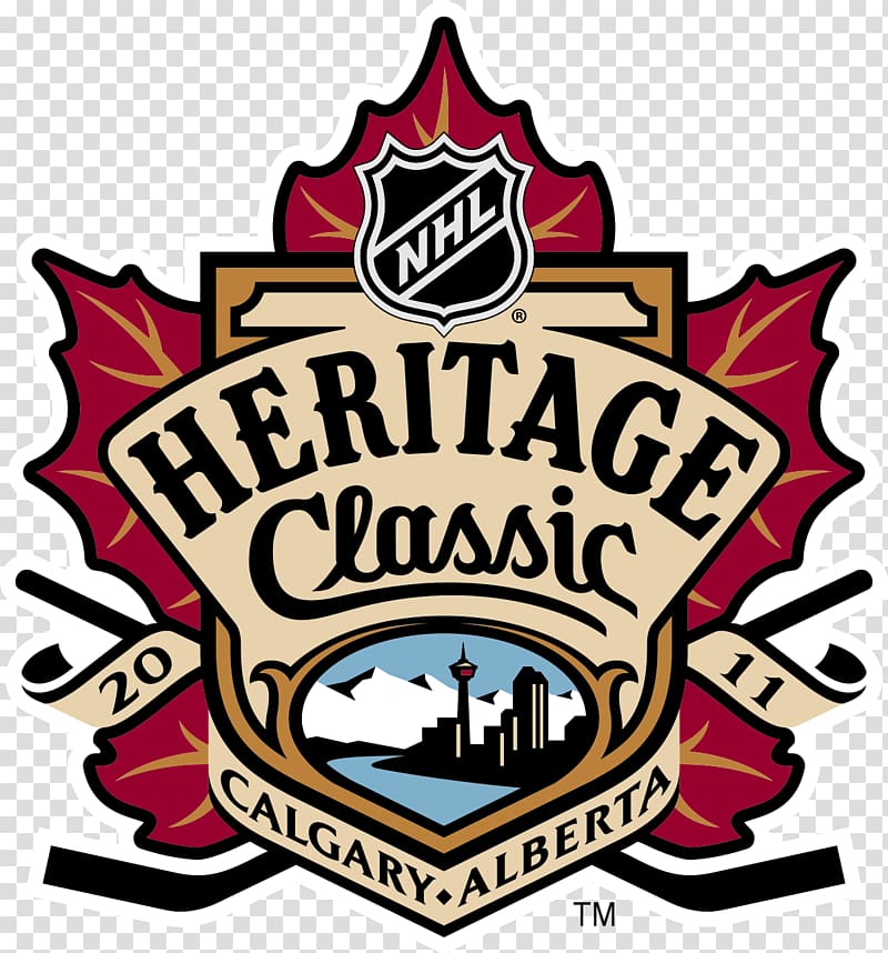 NHL Heritage Classic Logo Montreal Canadiens Calgary Flames Brand, transparent background PNG clipart