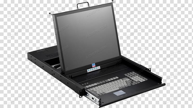 Computer keyboard Laptop KVM Switches 19-inch rack Network switch, Laptop transparent background PNG clipart