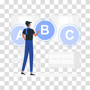illustration, Choose, education, marketing, pick, select, test, chance, decision, option, possibility, preference, exam, evaluation transparent background PNG clipart thumbnail