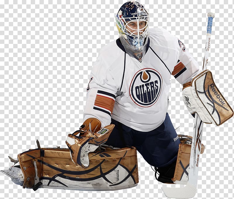 Goaltender mask Edmonton Oilers Ice hockey Protective gear in sports, others transparent background PNG clipart