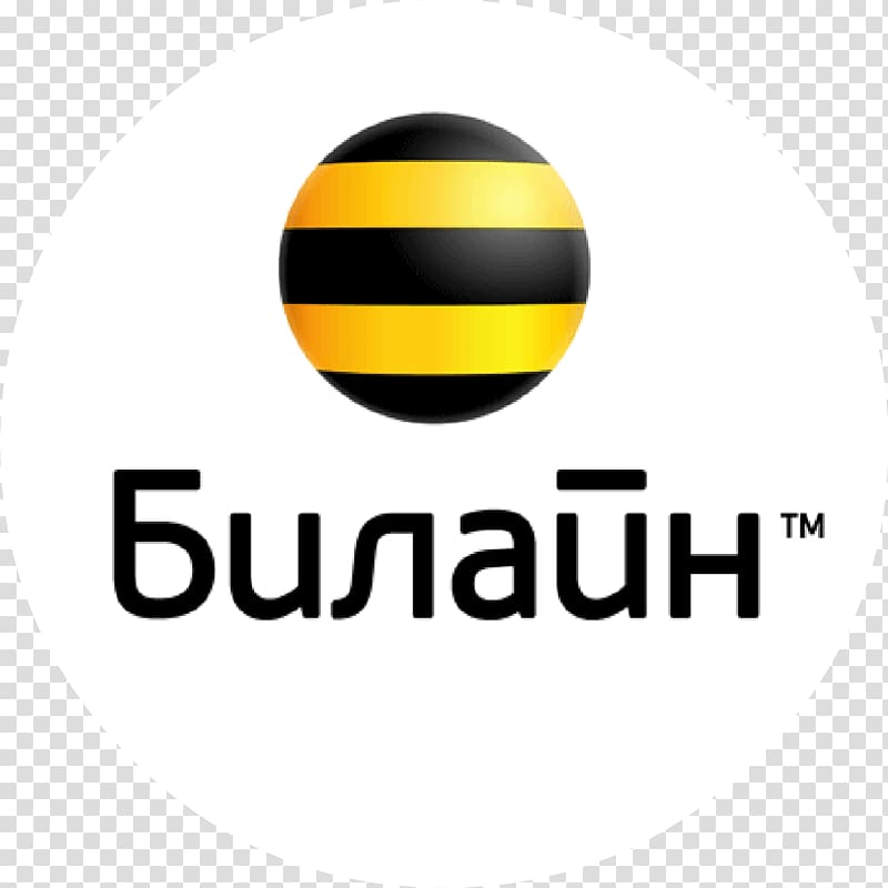 Logo Beeline Internet MTS Bilayn, logo bee transparent background PNG clipart