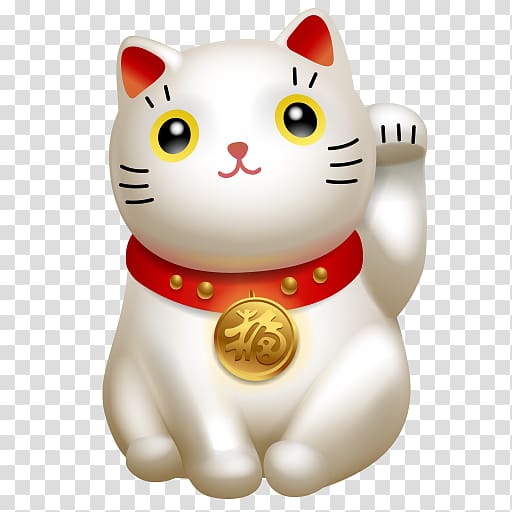 Cat Maneki-neko Good luck charm Neko Atsume, Cat transparent background PNG clipart