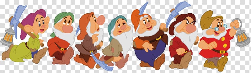 Seven Dwarfs Snow White Los siete enanitos Grumpy, snow white transparent background PNG clipart