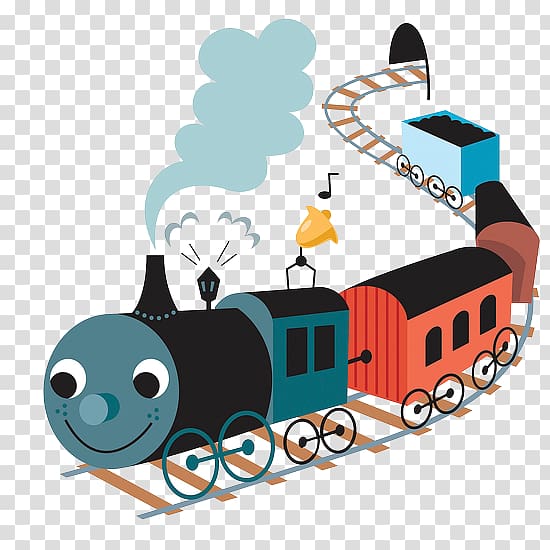 Train Student Steam locomotive Cartoon Dalston Junction railway station, train transparent background PNG clipart