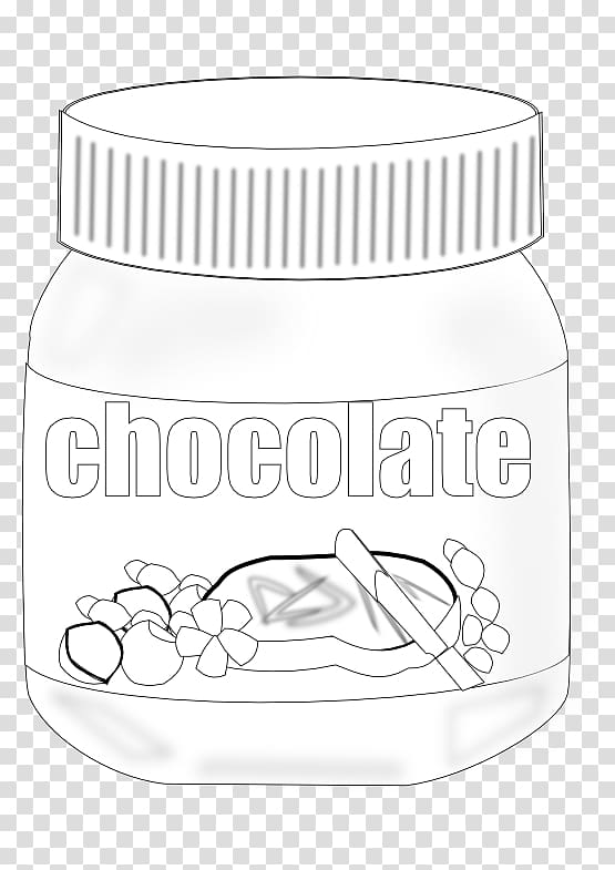 Peanut butter and jelly sandwich Nutella Chocolate spread Coloring book , Nutella transparent background PNG clipart