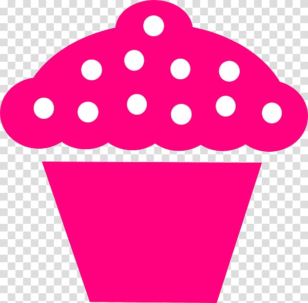 Cupcake Frosting & Icing Muffin Birthday cake , polka dot transparent background PNG clipart