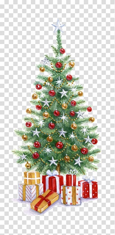 Christmas tree Christmas gift, Creative Christmas tree transparent background PNG clipart