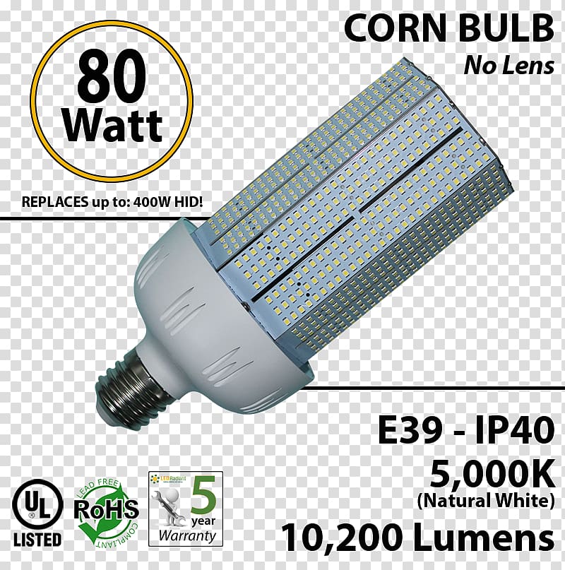 Incandescent light bulb LED lamp Light-emitting diode, brightly colored corn transparent background PNG clipart