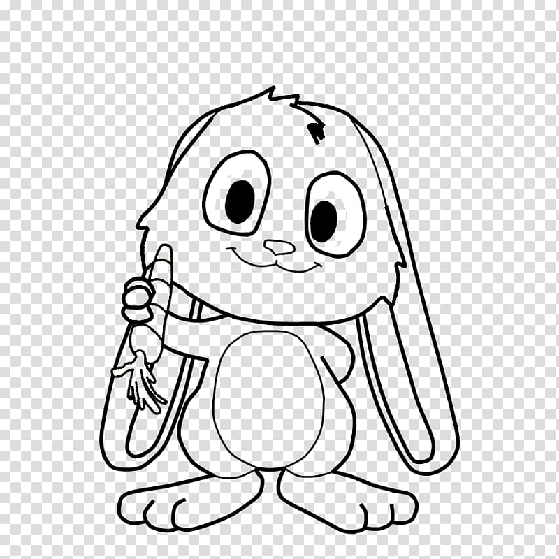 Easter Bunny Snuggle Bunnies Rabbit , Cartoon bunny take radish transparent background PNG clipart