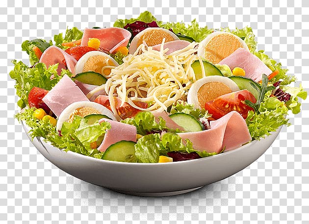 Chef salad Tele Pizza Gouda cheese Ham, Chef Salad transparent background PNG clipart