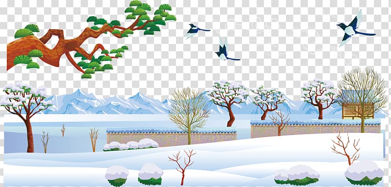 Daxue Snow Winter, Snowy winter snow material transparent background PNG clipart