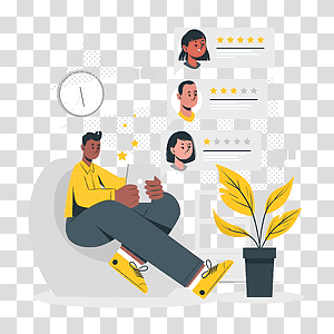 illustration, Online Review, internet, web, online, user, rate, review, social media, evaluation, opinion transparent background PNG clipart thumbnail