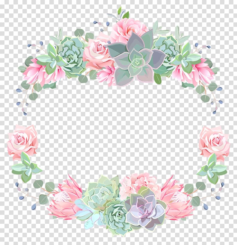 pink and gray floral wheat, Floral design Succulent plant, design transparent background PNG clipart