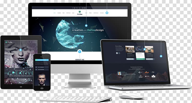 Responsive web design Digital marketing Business, Website Mock Up transparent background PNG clipart