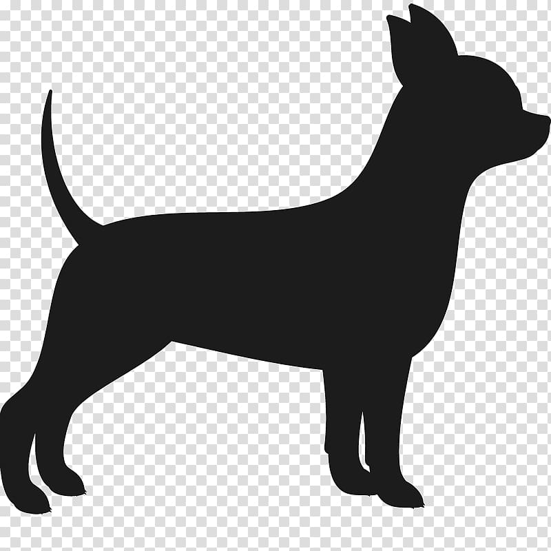 black dog art, Chihuahua Cairn Terrier Silhouette Breed, chihuahua transparent background PNG clipart