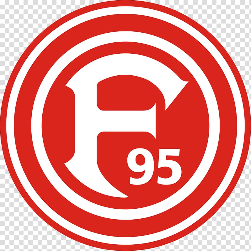 red and white F95 logo, Dusseldorf Logo transparent background PNG clipart