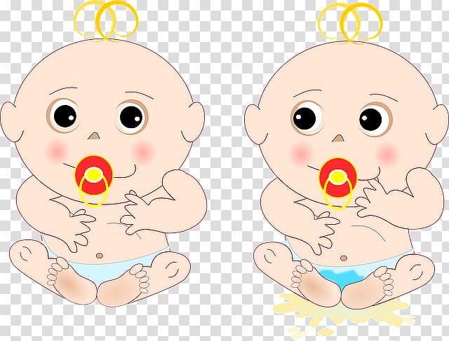 Infant Child Twin Pacifier, Cute little baby transparent background PNG clipart
