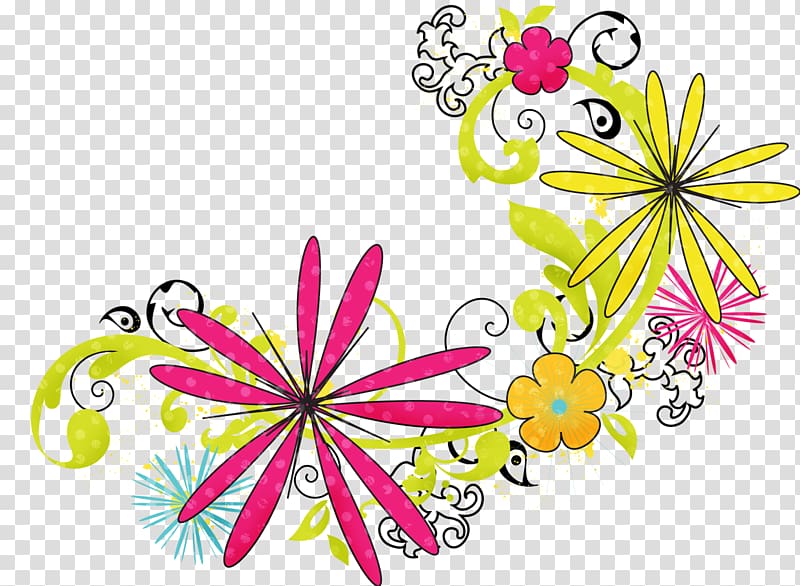 Flower Floral design , Friendly Cloud transparent background PNG clipart