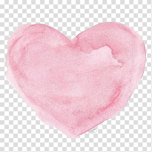 Watercolor painting Heart Bath bomb, heart transparent background PNG clipart