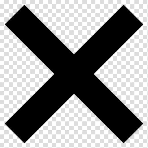 Sign Symbol X mark Check mark Christian cross, symbol transparent background PNG clipart
